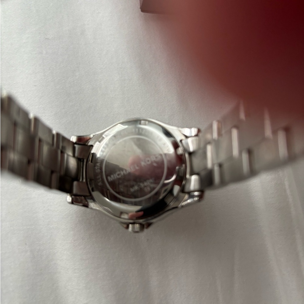 Michael Kors Silver Timepiece With Sparkling Bezel - image 2